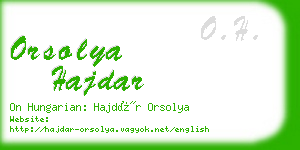 orsolya hajdar business card